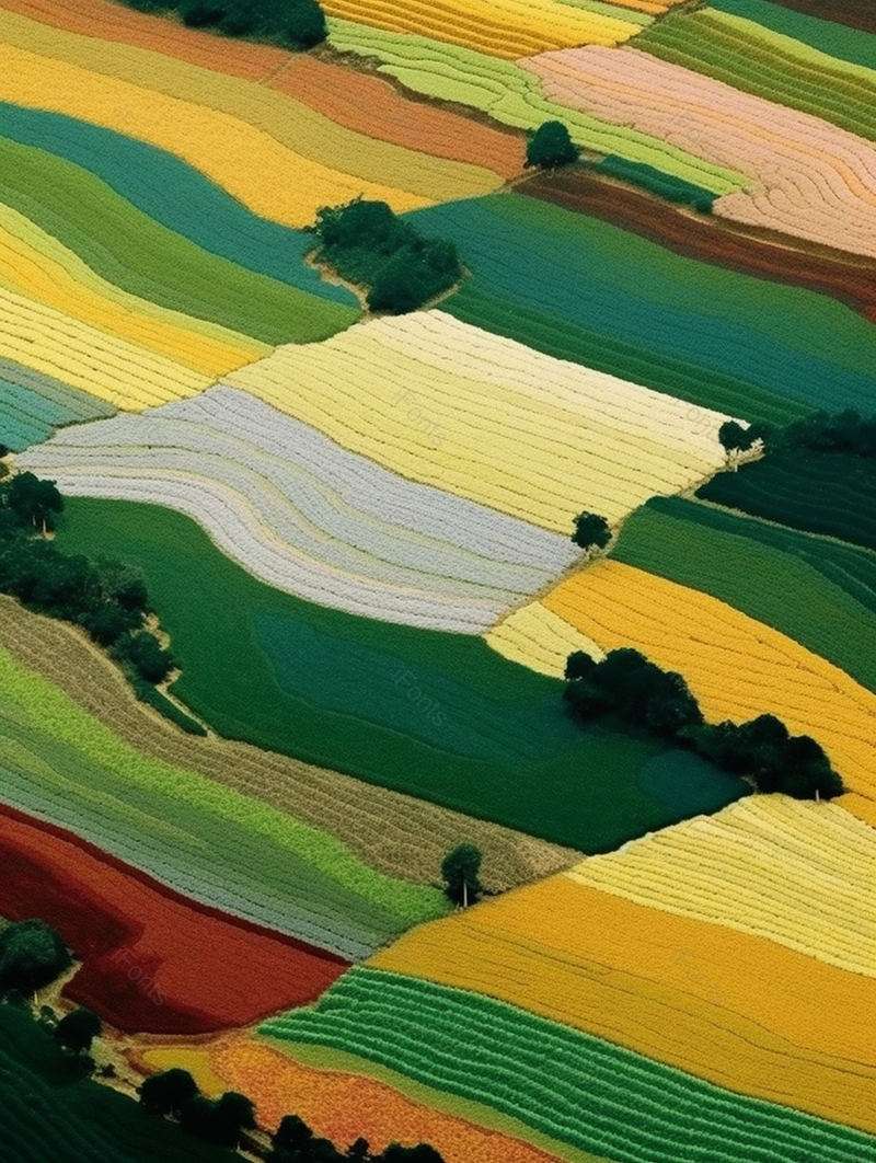 梯田肌理唯美插画背景,插画/手绘图,插画/手绘图库,插画/手绘图下载,插画/手绘